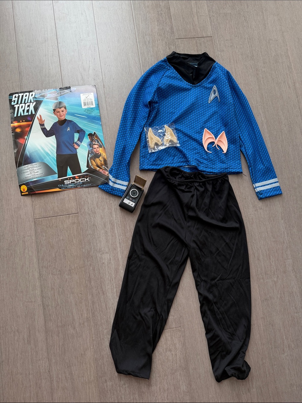 Star Trek Kids Spock Costume - Blue and Black 3/4